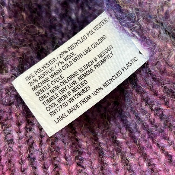 EUC Knox Rose Women's Marled Crewneck Sweater Blue Purple Size 1X - Picture 6 of 8